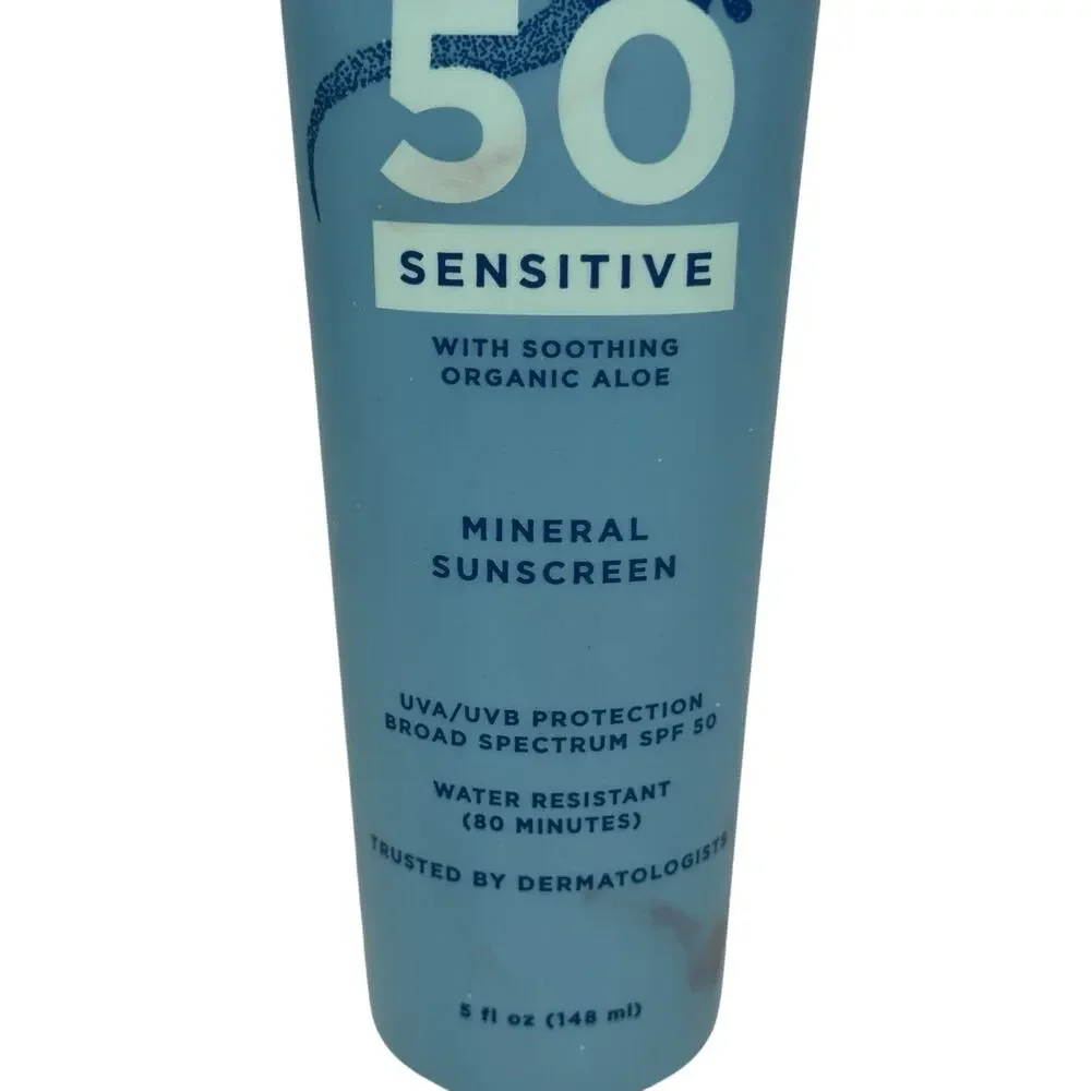 Blue Lizard Sensitive Mineral Sunscreen With Aloe 50spf Water Resistant 5 oz